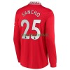 Maillot à Manches Longues Manchester United Sancho 25 Domicile 2022-23 Pour Homme